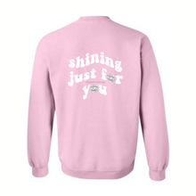 Load image into Gallery viewer, mirrorball crewneck (light pink)
