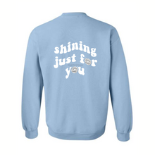 Load image into Gallery viewer, mirrorball crewneck (light blue)

