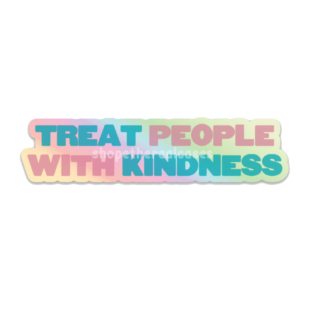 kindness holographic sticker